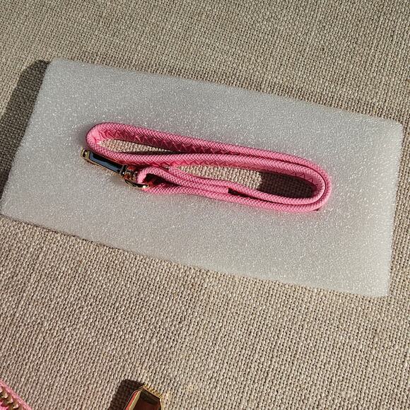 New Pink & Gold Chelmon Zip Around Wallet with Wrist Strap Lots of Card Slots - Picture 6 of 7